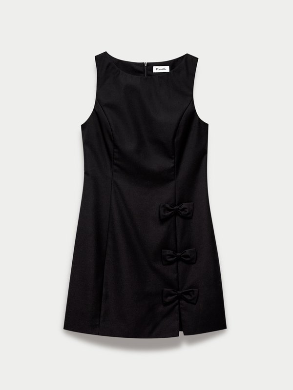 pomelo Pomelo Bow Dress - Black