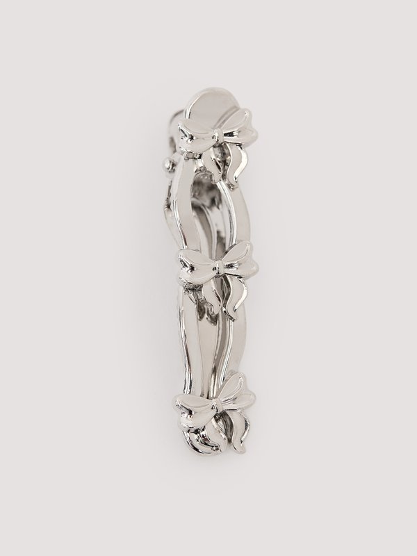 Pomelo Pomelo Bow Hair Clip - Metallic