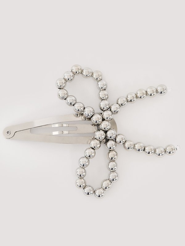 pomelo Pomelo Bow Hair Clip - Metallic