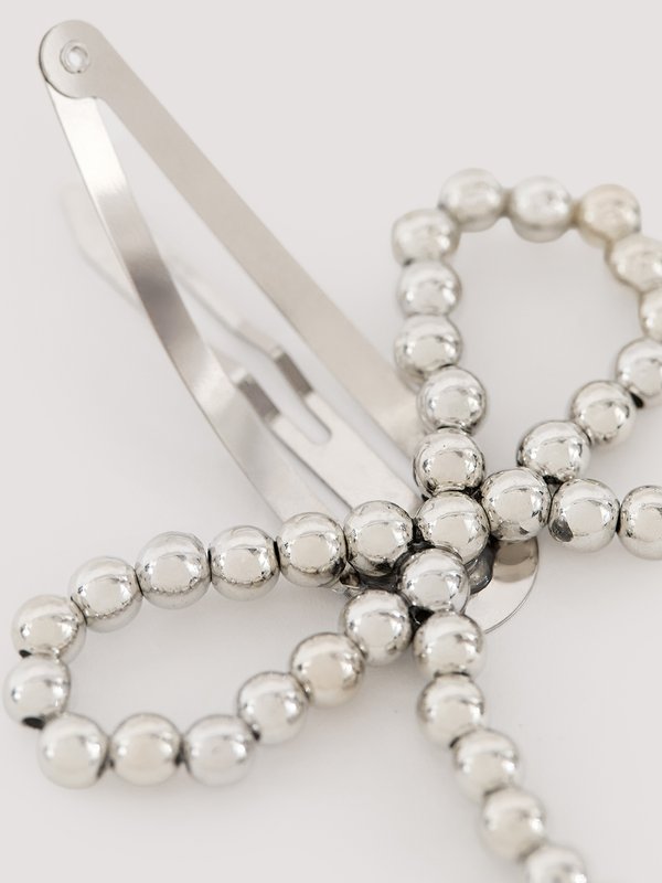 Pomelo Pomelo Bow Hair Clip - Metallic