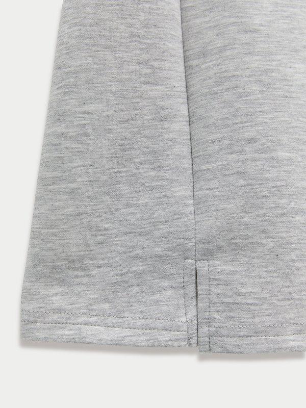 Pomelo Pomelo Bow Rhinestone Skirt - Mid Grey