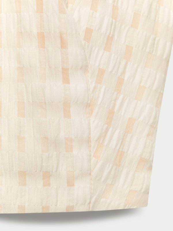 Pomelo Pomelo Bow Tie Crop Top - Nude