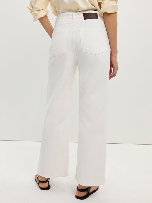 Pomelo Pomelo Bow Tie Pants - Off-White