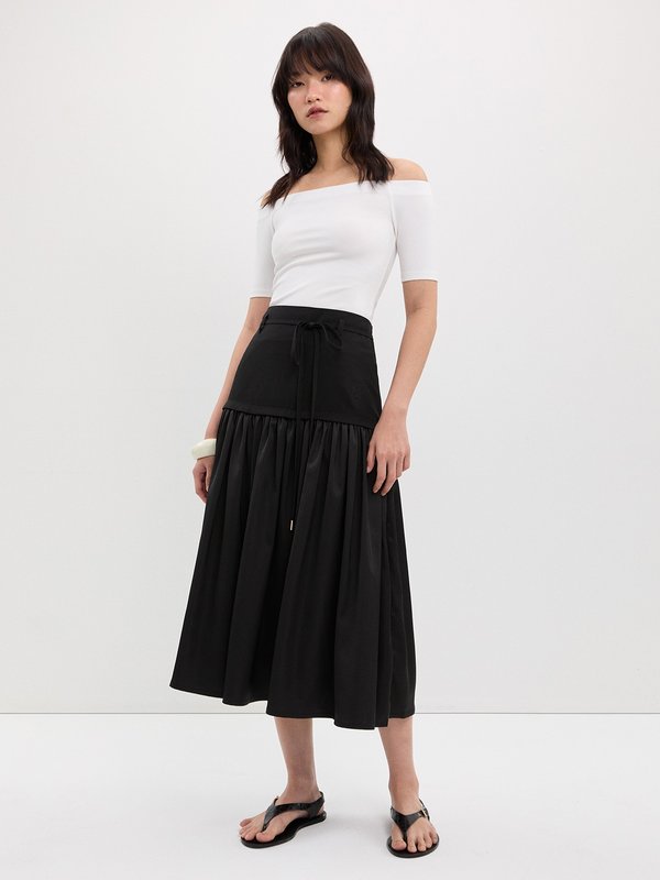 Pomelo Pomelo Bow Tie Skirt - Black
