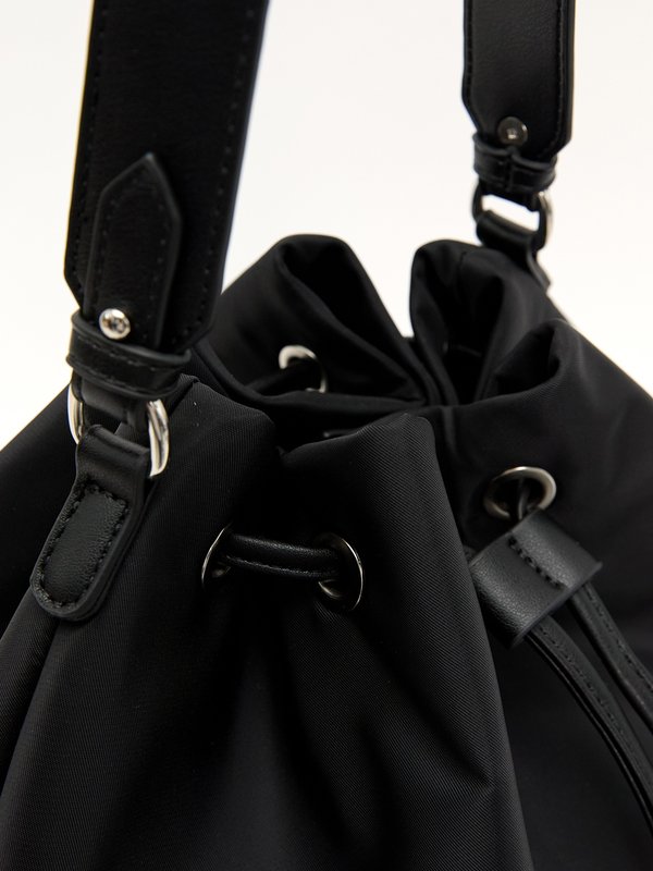 Pomelo Pomelo Bucket Crossbody Bag - Black