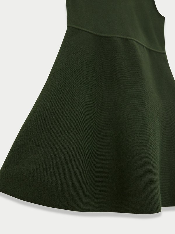 Pomelo Pomelo Button Knit Dress - Olive