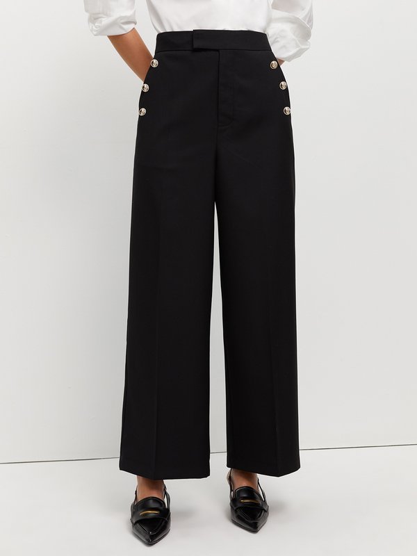 Pomelo Pomelo Button Trousers - Black