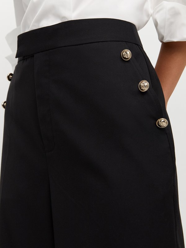 Pomelo Pomelo Button Trousers - Black