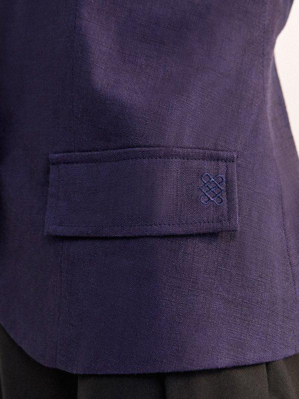 Pomelo Pomelo Button Up Cami Vest Top - Navy