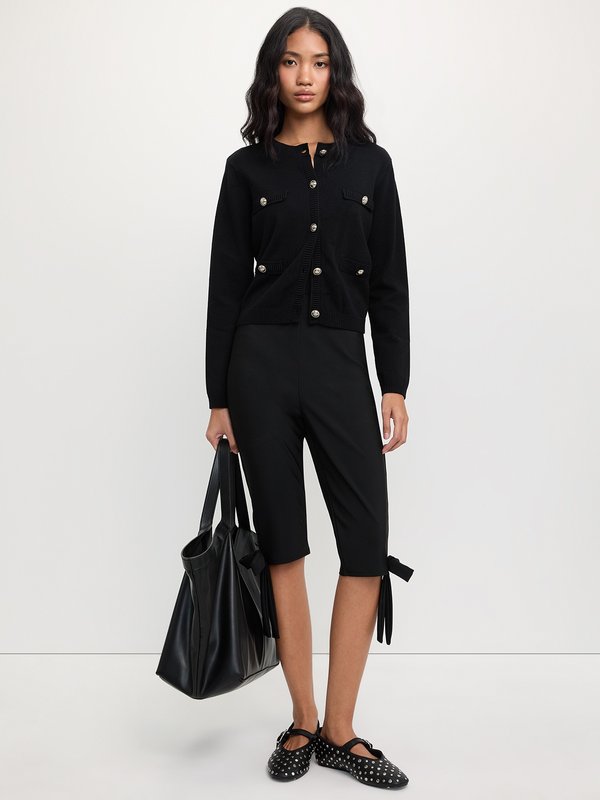 Pomelo Pomelo Button-Up Cardigan - Black