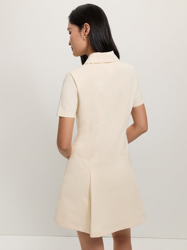 Pomelo Pomelo Button-Up Dress - Ivory