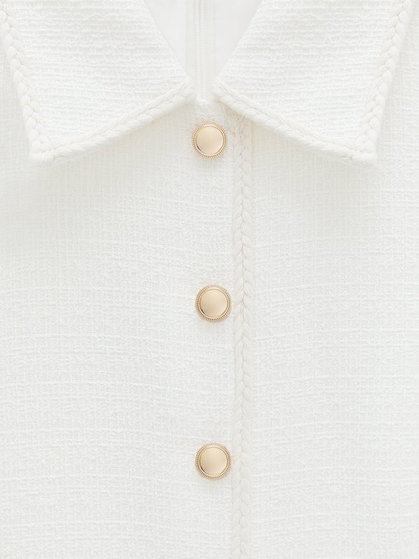 Pomelo Pomelo Button-Up Dress - Off-White