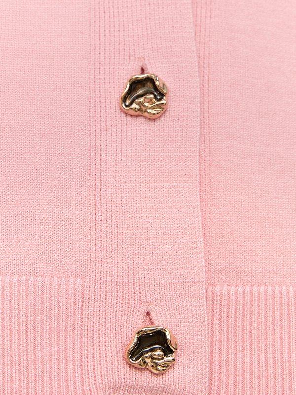 Pomelo Pomelo Buttoned Knit Vest - Light Pink