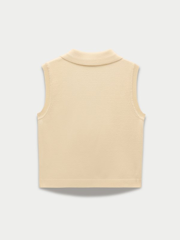 Pomelo Pomelo Cable Knit Top - Yellow