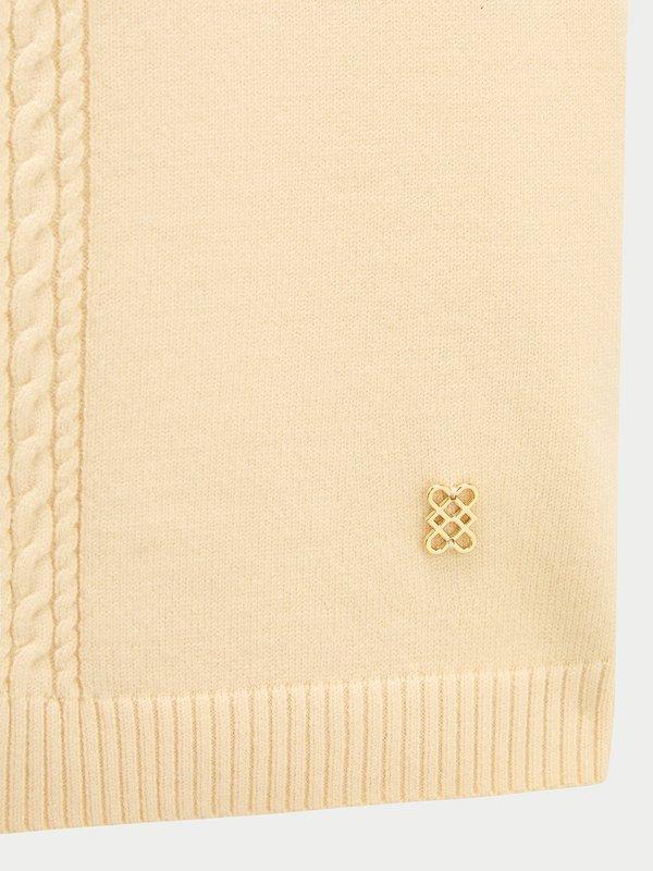 Pomelo Pomelo Cable Knit Top - Yellow