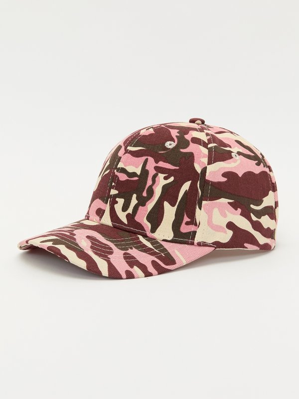 Pomelo Pomelo Camouflage Print Cap - Black/Pink