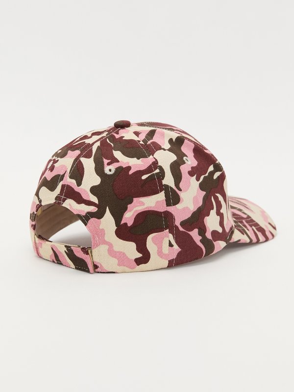 Pomelo Pomelo Camouflage Print Cap - Black/Pink