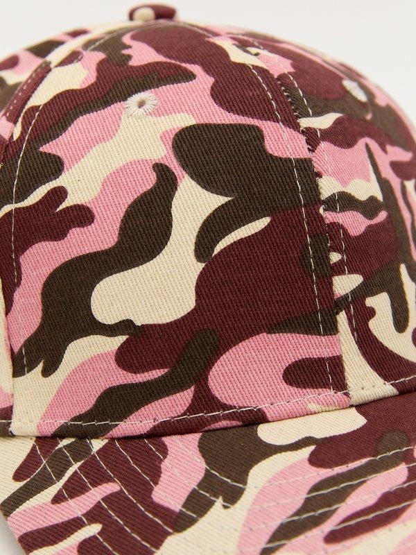 Pomelo Pomelo Camouflage Print Cap - Black/Pink
