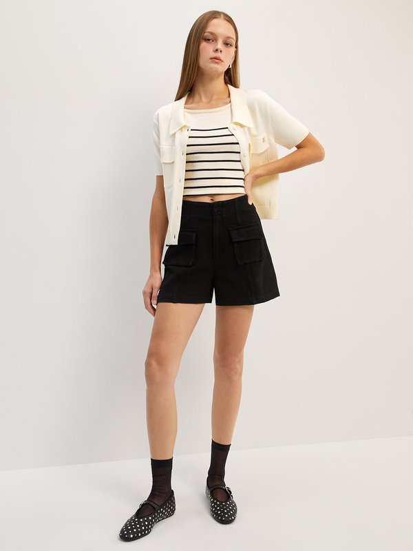 Pomelo Pomelo Cargo Shorts - Black