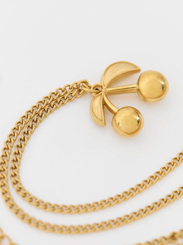 Pomelo Pomelo Cherry Charm Necklace - Multicolor