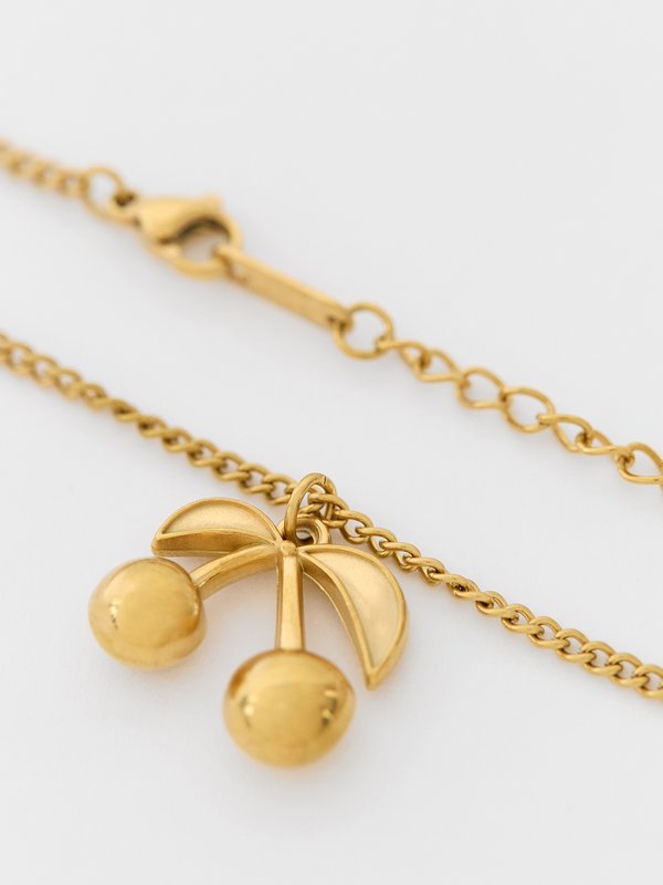 Pomelo Pomelo Cherry Charm Necklace - Multicolor