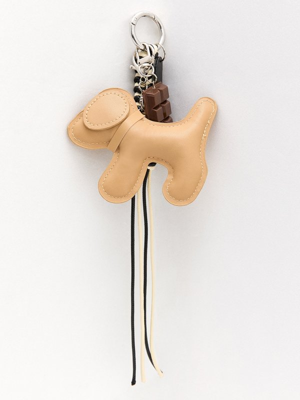 pomelo Pomelo Chrome Cuddle Keyring - Brown