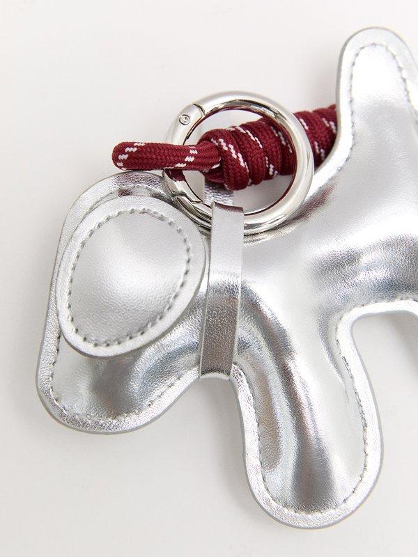 Pomelo Pomelo Chrome Cuddle Keyring - Silver