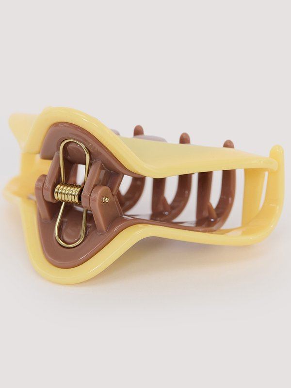 Pomelo Pomelo Claw Clip - Yellow/Brown