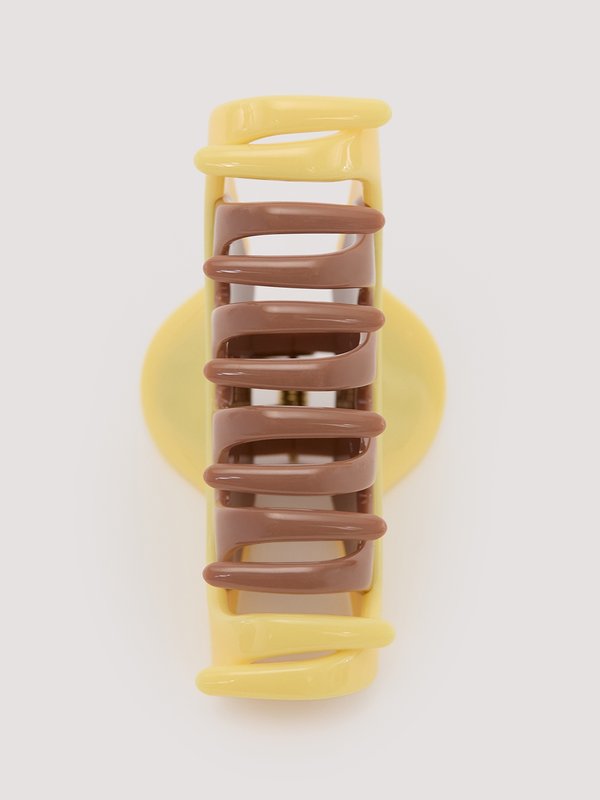 Pomelo Pomelo Claw Clip - Yellow/Brown