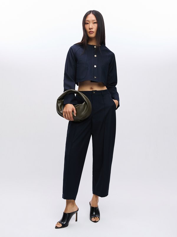 Pomelo Pomelo Cropped Jacket - Navy