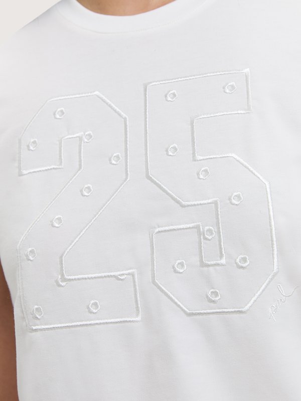 Pomelo Pomelo Cropped Number Tee - White