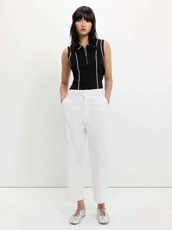 Pomelo Pomelo Cropped Tailored Pants - White