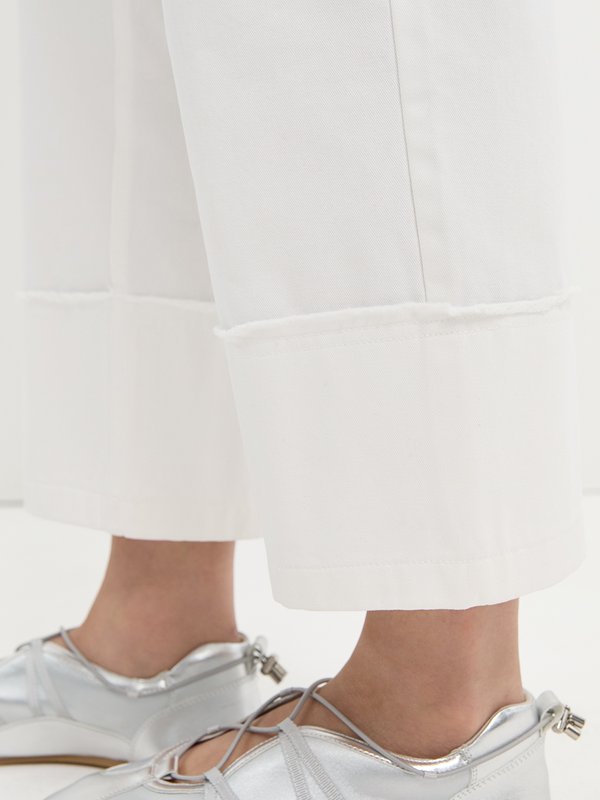 Pomelo Pomelo Cropped Tailored Pants - White