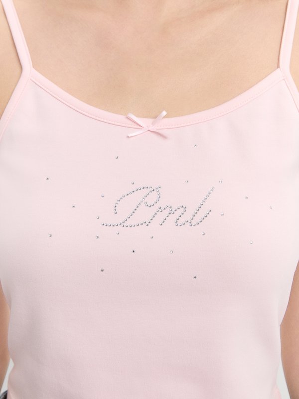 Pomelo Pomelo Crystal Cami Top - Baby Pink