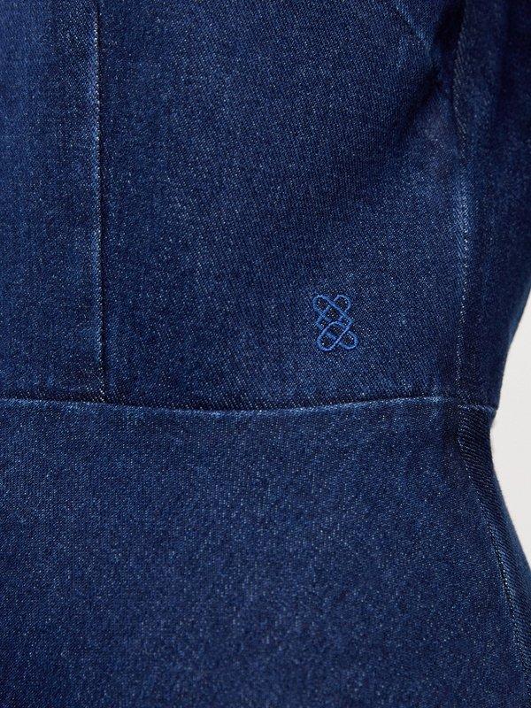 Pomelo Pomelo Denim Button-Up Dress - Blue