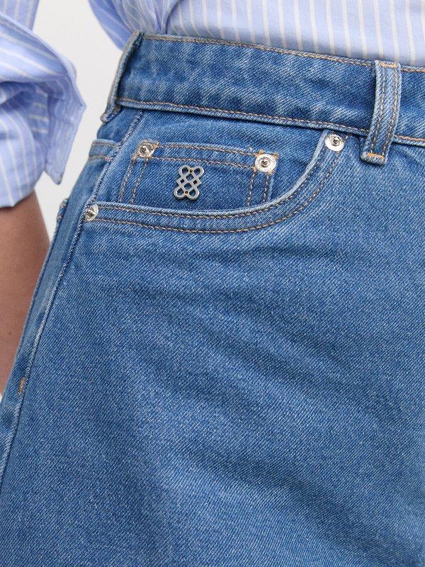 Pomelo Pomelo Denim Shorts - Blue