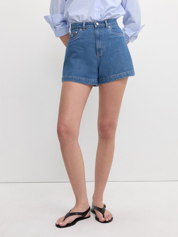 Pomelo Pomelo Denim Shorts - Blue