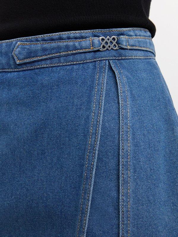 Pomelo Pomelo Denim Skirt - Blue