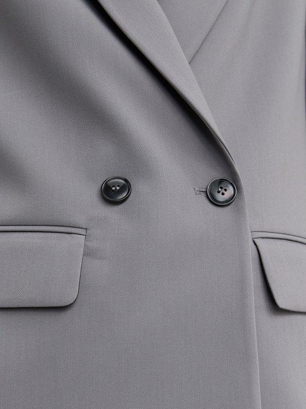 Pomelo Pomelo Double Breasted Blazer - Mid Grey