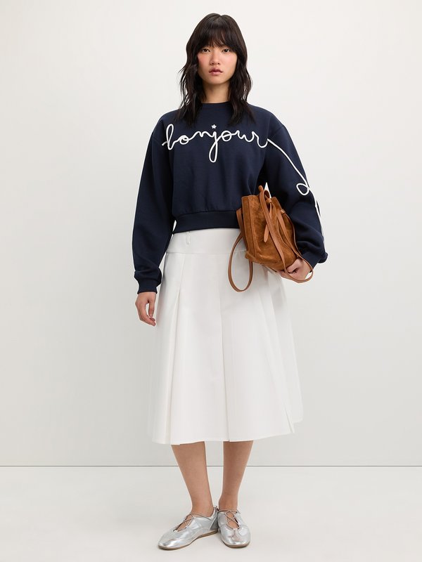 Pomelo Pomelo Drawstring Sweatshirt - Navy