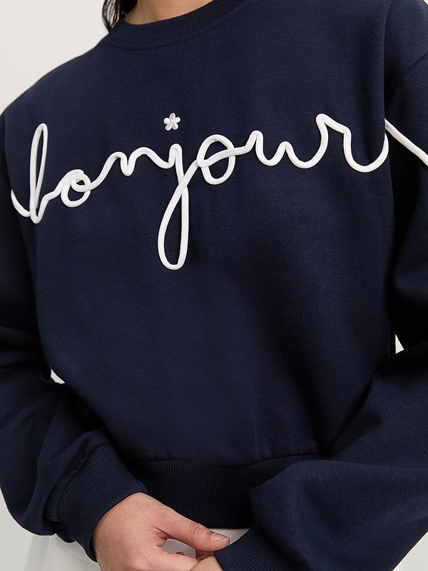 Pomelo Pomelo Drawstring Sweatshirt - Navy