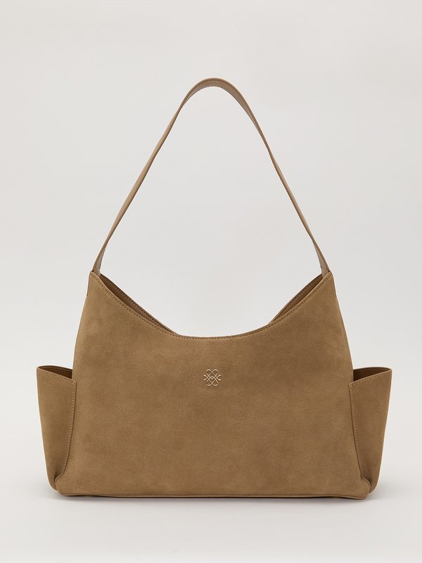 Pomelo Pomelo Embossed Logo Tote Bag - Brown