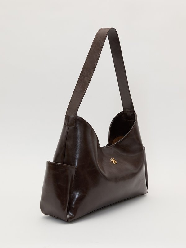 Pomelo Pomelo Embossed Logo Tote Bag - Dark Brown