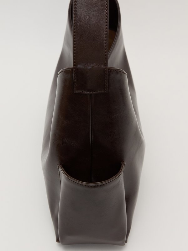 Pomelo Pomelo Embossed Logo Tote Bag - Dark Brown