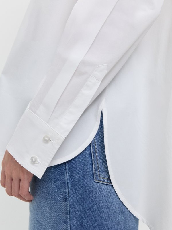 Pomelo Pomelo Embroidered Button-Up Shirt - White