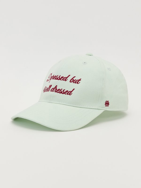 Pomelo Pomelo Embroidered Cap - Mint