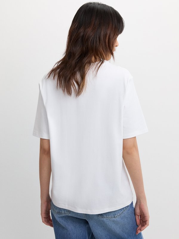 Pomelo Pomelo Embroidered Graphic Tee - White