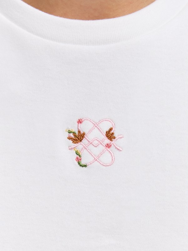 Pomelo Pomelo Embroidered Logo Tee - White