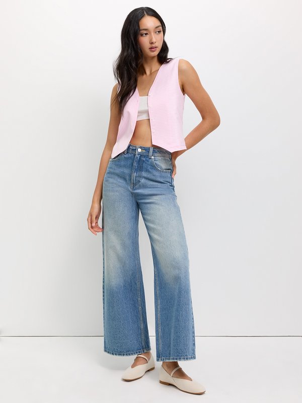 Pomelo Pomelo Eyelet Top - Pink