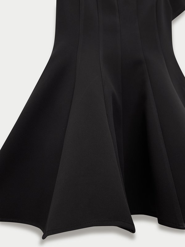 Pomelo Pomelo Flare Mini Dress - Black